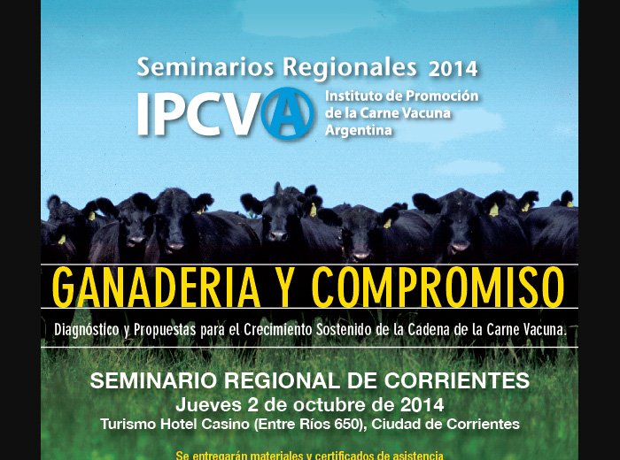 MÁS DE 500 ASISTENTES EN EL SEMINARIO  GANADERO DEL IPCVA EN C...